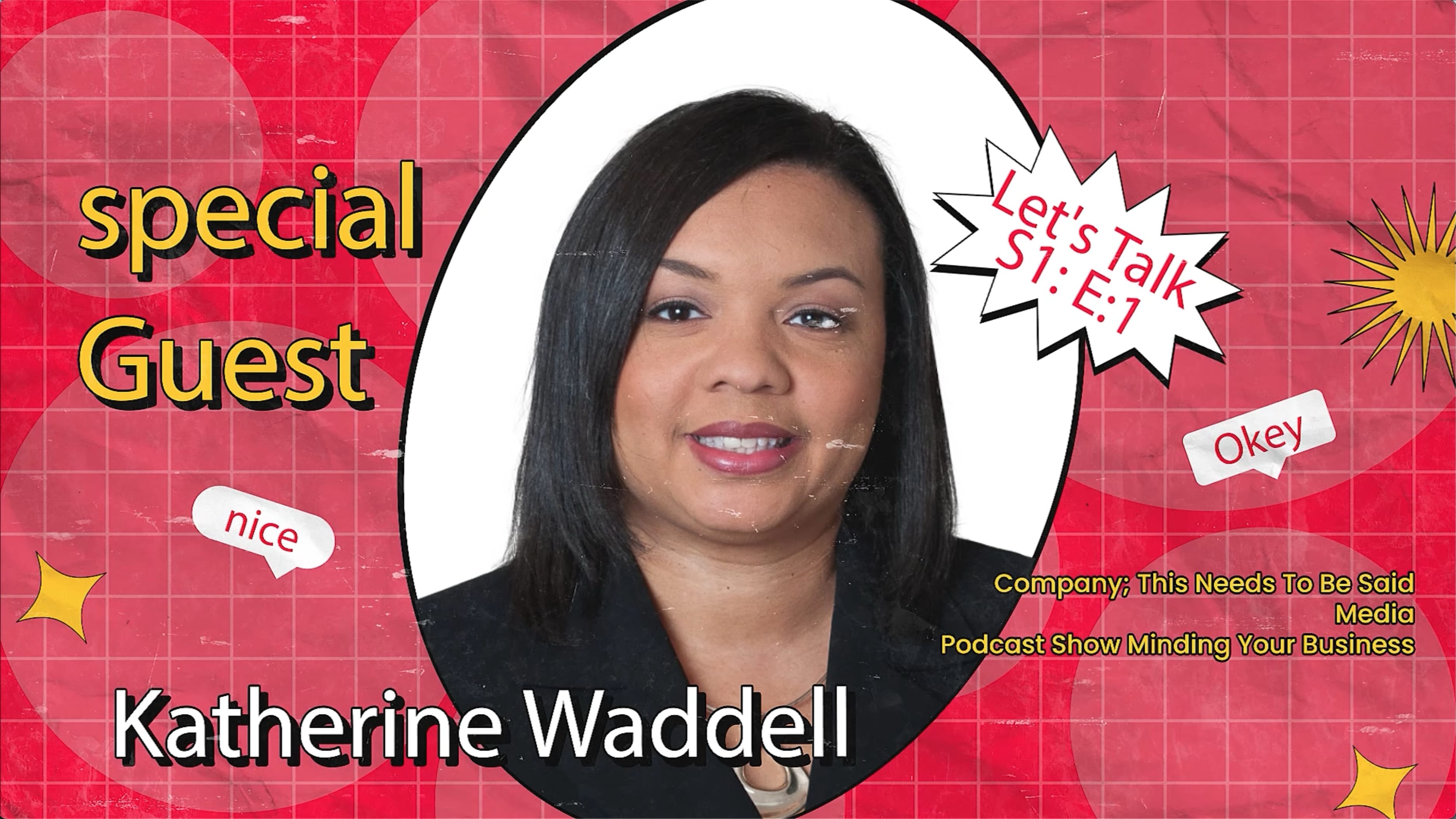 Graphic with photo of Katherine Waddell.